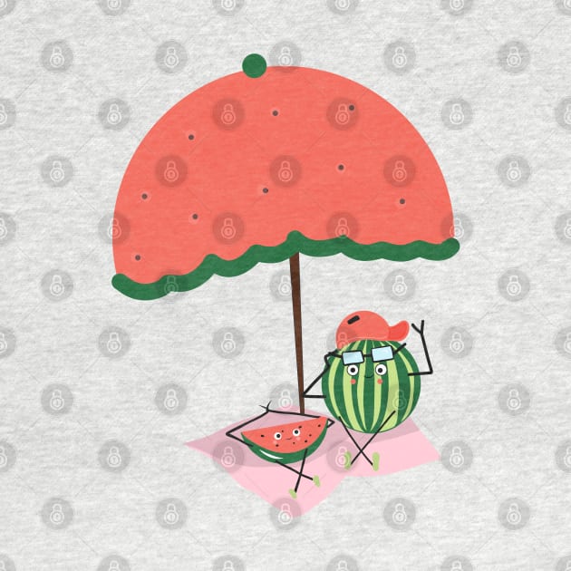 Watermelon on vacation by Asafee's store